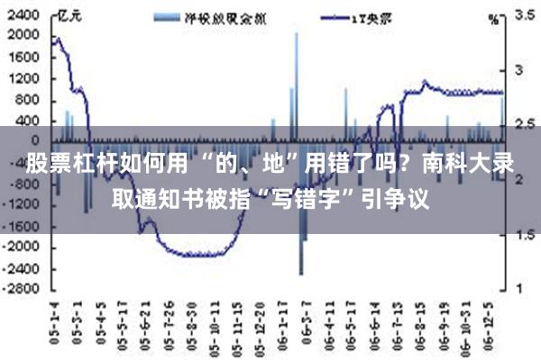 股票杠杆如何用 “的、地”用错了吗？南科大录取通知书被指“写错字”引争议