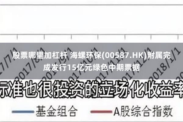 股票哪里加杠杆 海螺环保(00587.HK)附属完成发行15亿元绿色中期票据