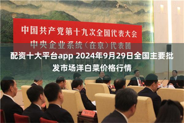 配资十大平台app 2024年9月29日全国主要批发市场洋白菜价格行情