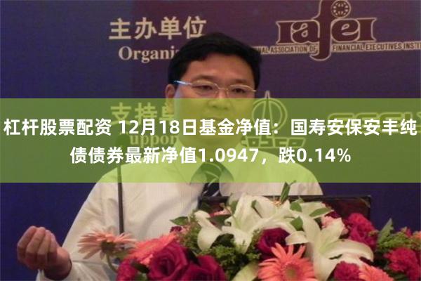 杠杆股票配资 12月18日基金净值：国寿安保安丰纯债债券最新净值1.0947，跌0.14%